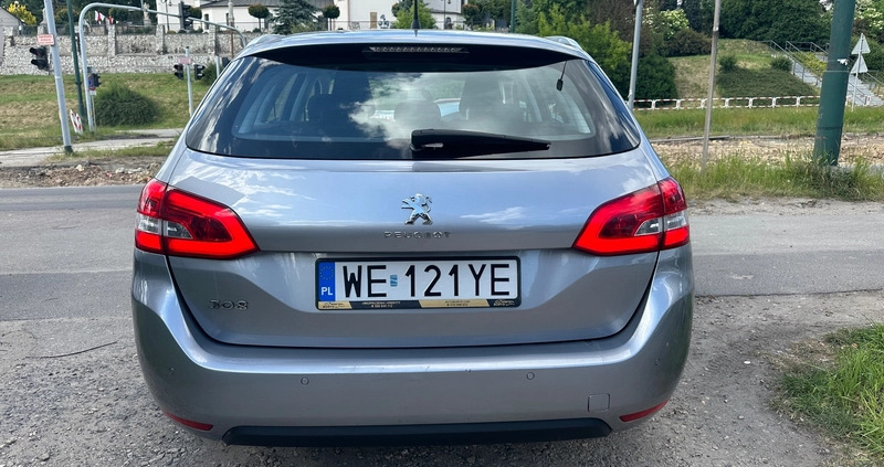 Peugeot 308 cena 44998 przebieg: 134700, rok produkcji 2019 z Susz małe 79